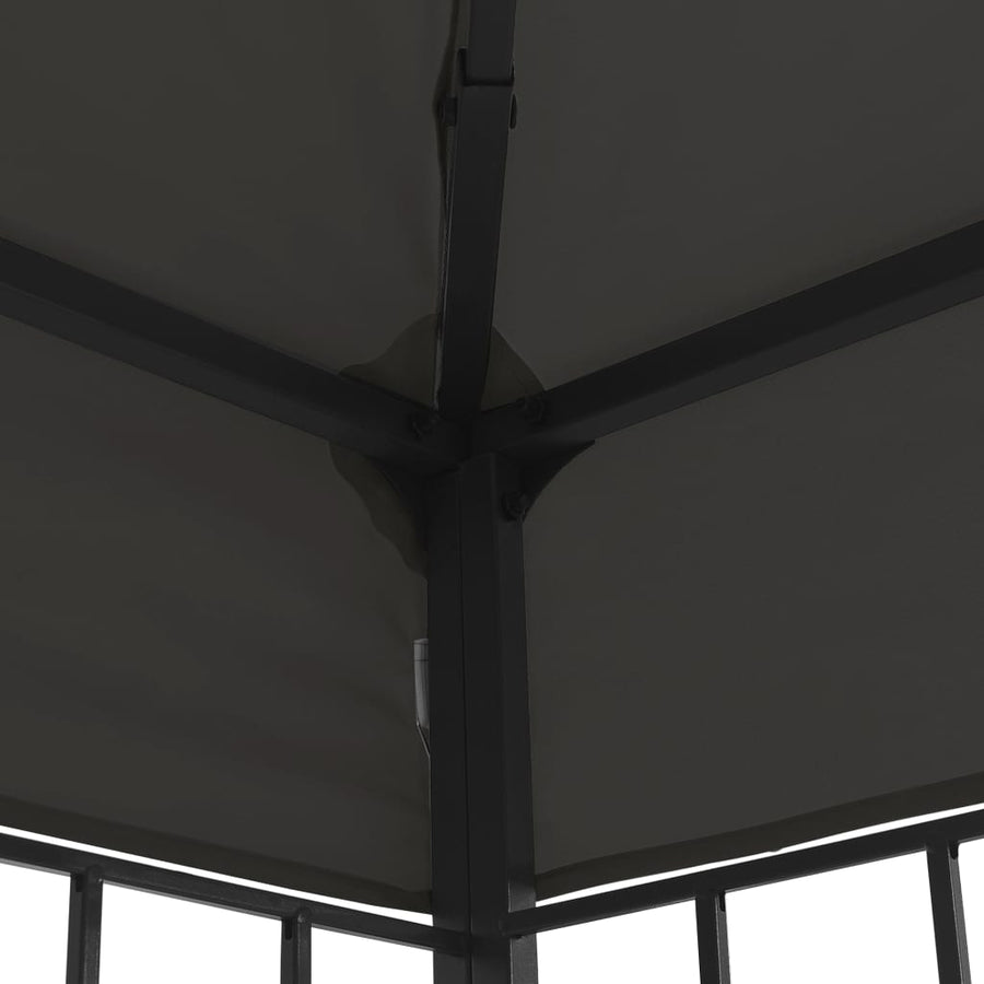 Prieel Met Led-Lichtslinger Kleurig 3 x 4 m