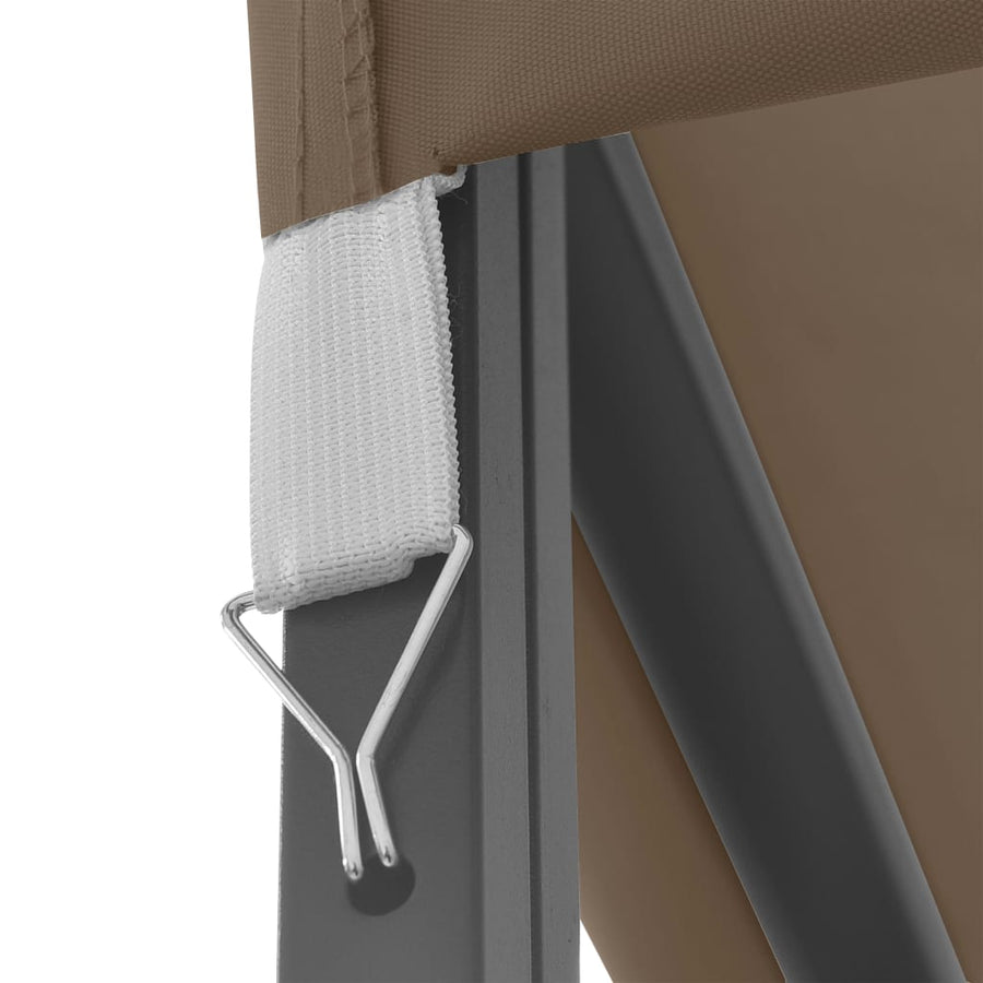 Prieel Met Led-Lichtslinger 3X3 M Taupe 3 x 3 m