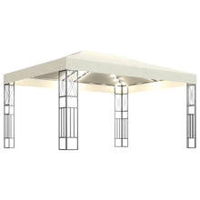 Prieel Met Led-Lichtslinger Stof Kleurig 3 x 4 m