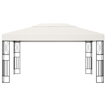 Prieel Met Led-Lichtslinger Stof Kleurig 3 x 4 m