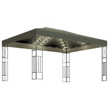 Prieel Met Led-Lichtslinger Stof 3 x 4 m