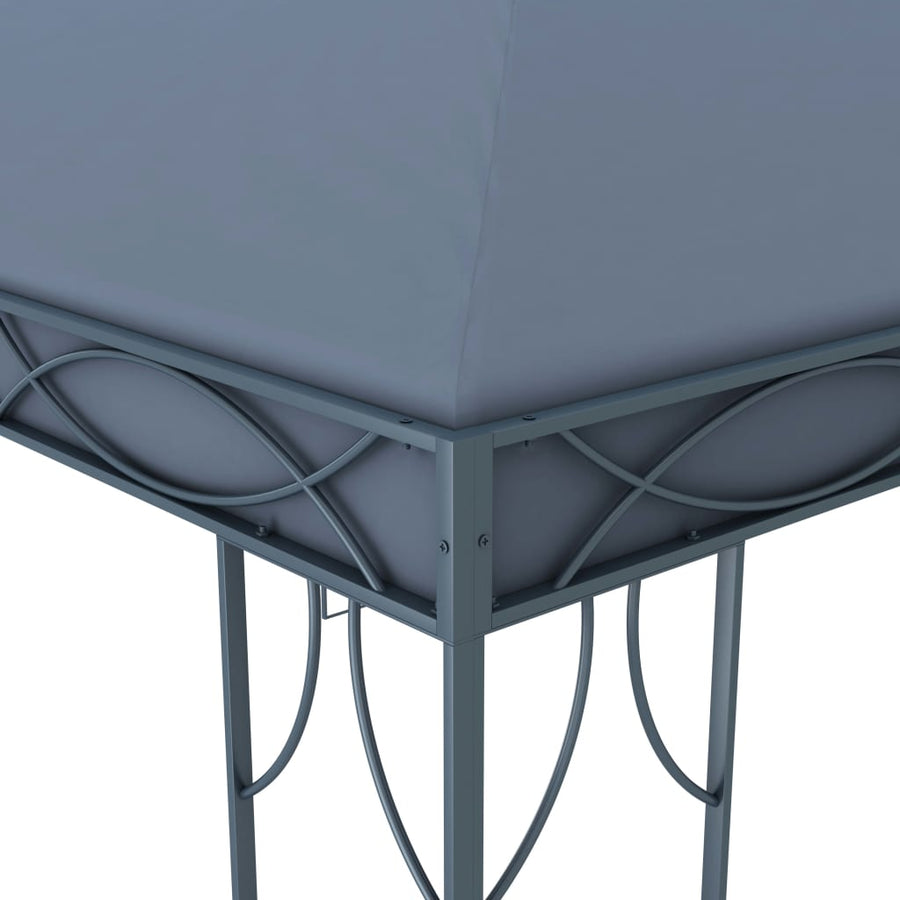 Prieel Met Led-Lichtslinger Kleurig 400 x 300 cm Antraciet