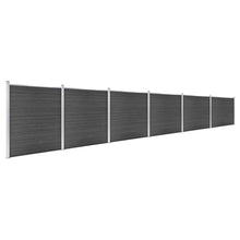 Schuttingpanelenset 1045x186 cm HKC zwart Zwart
