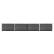 Schutting 699x105 cm HKC zwart