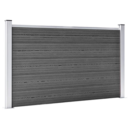 Schuttingpanelenset 872x105 cm HKC zwart Zwart