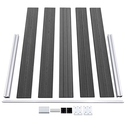 Schuttingpanelenset 872x105 cm HKC zwart Zwart