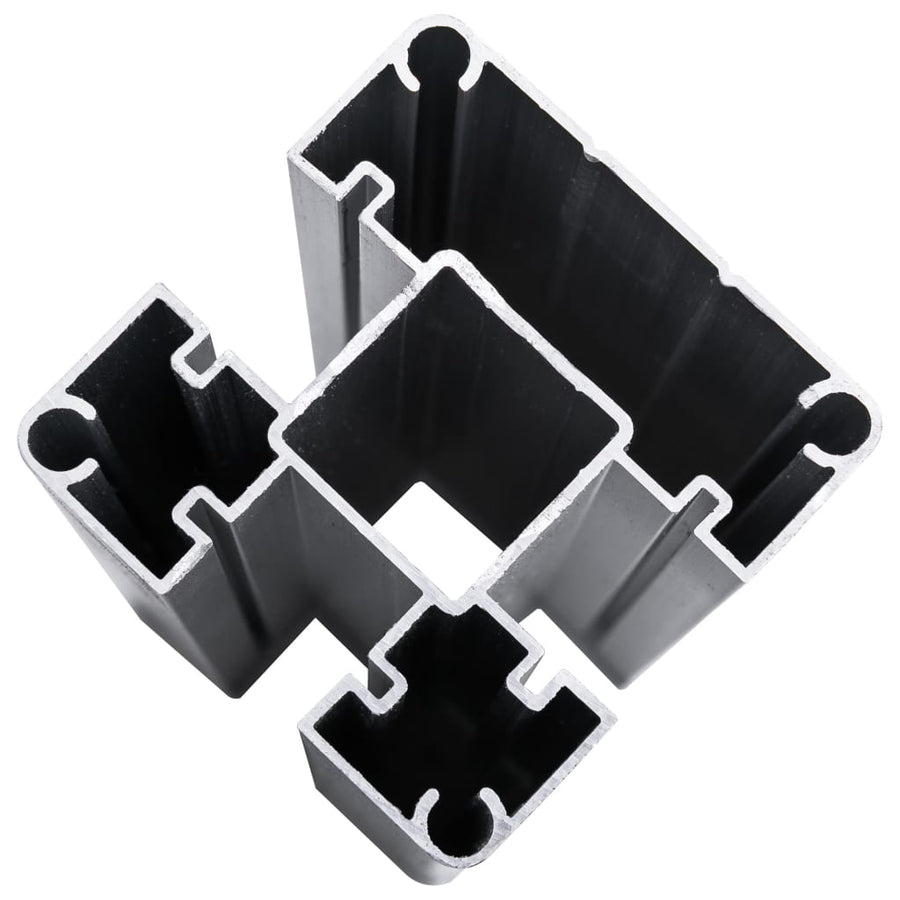 Schuttingpanelenset 872x105 cm HKC zwart Zwart