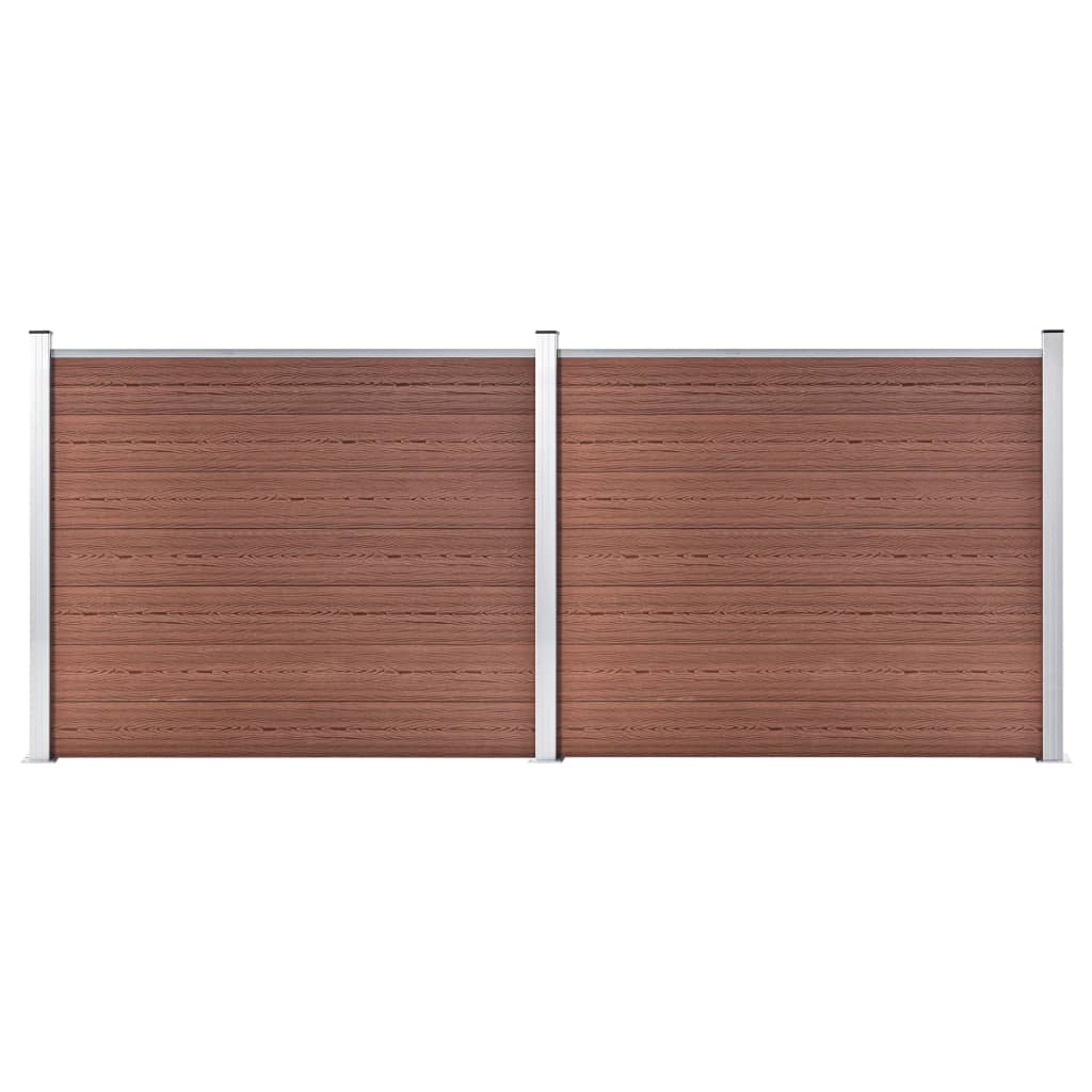 Schuttingpanelenset 353x146 cm HKC bruin 353 x 146 cm Bruin