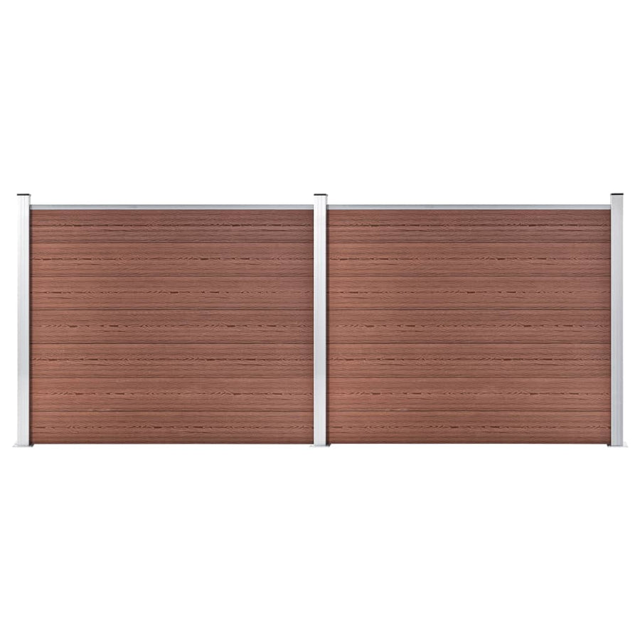 Schuttingpanelenset 353x146 cm HKC bruin 353 x 146 cm Bruin