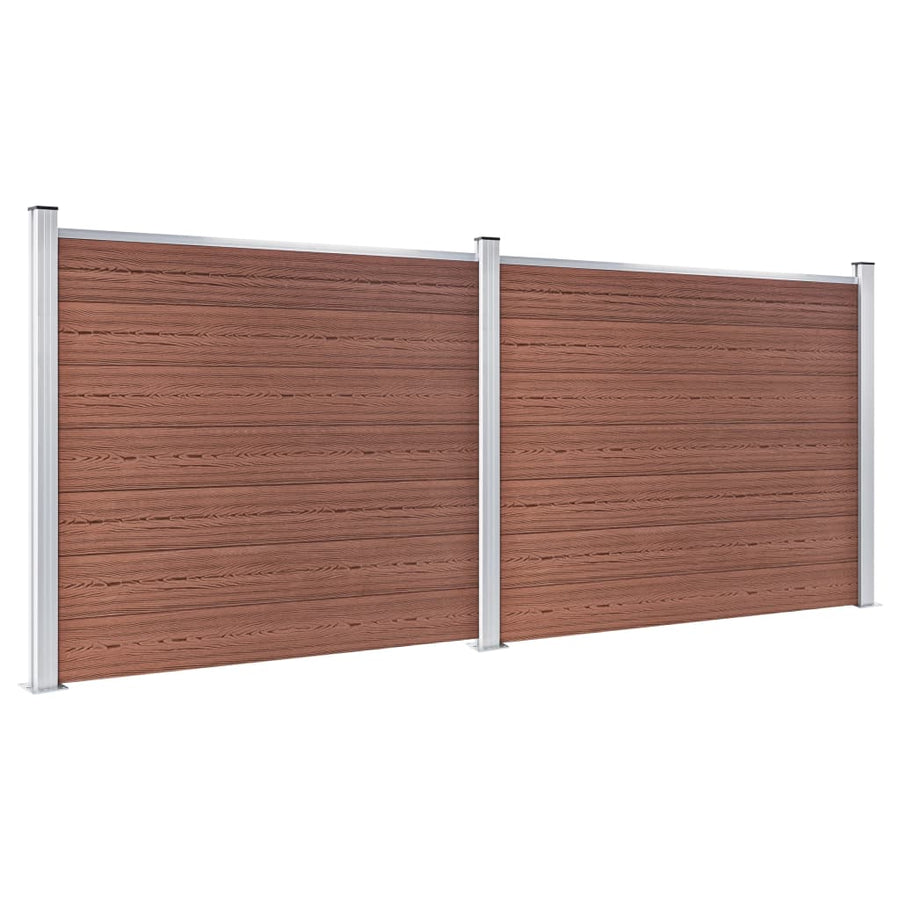 Schuttingpanelenset 353x146 cm HKC bruin 353 x 146 cm Bruin