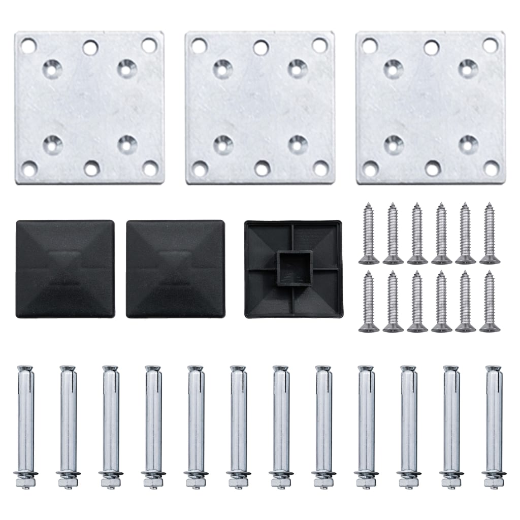 Schuttingpanelenset 353x146 cm HKC bruin 353 x 146 cm Bruin