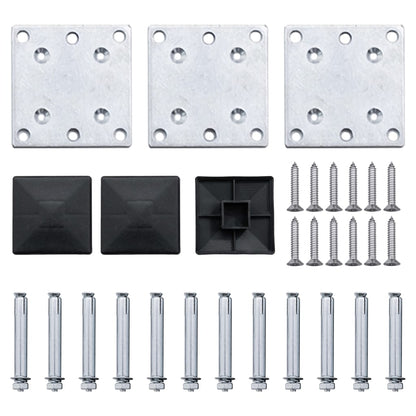 Schuttingpanelenset 353x146 cm HKC bruin 353 x 146 cm Bruin
