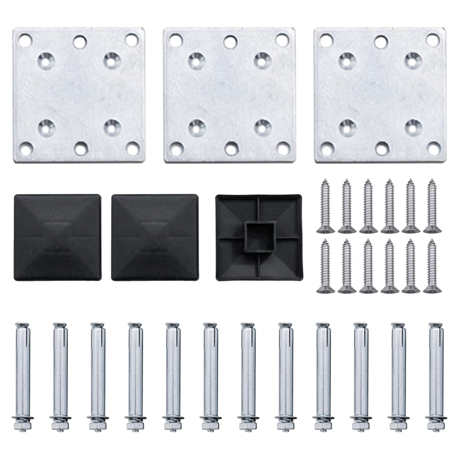 Schuttingpanelenset 353x146 cm HKC bruin 353 x 146 cm Bruin