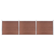 Schuttingpanelenset 526x146 cm HKC bruin