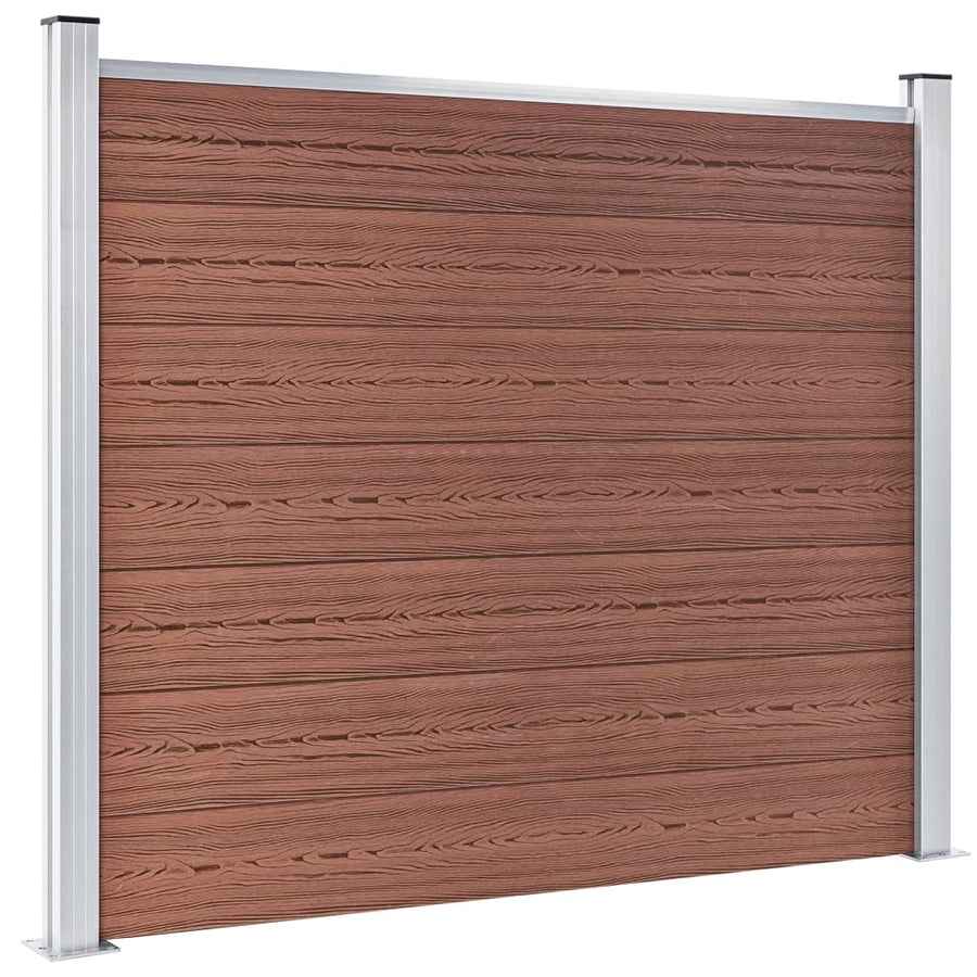 Schuttingpanelenset 526x146 cm HKC bruin 526 x 146 cm Bruin
