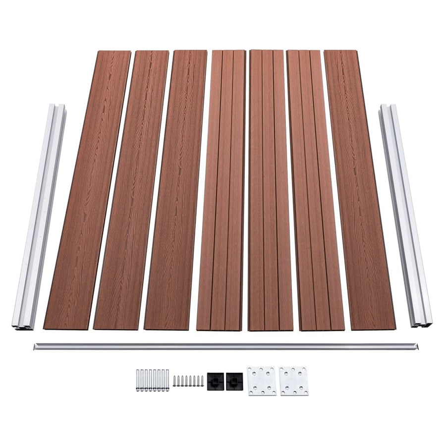 Schuttingpanelenset 526x146 cm HKC bruin 526 x 146 cm Bruin