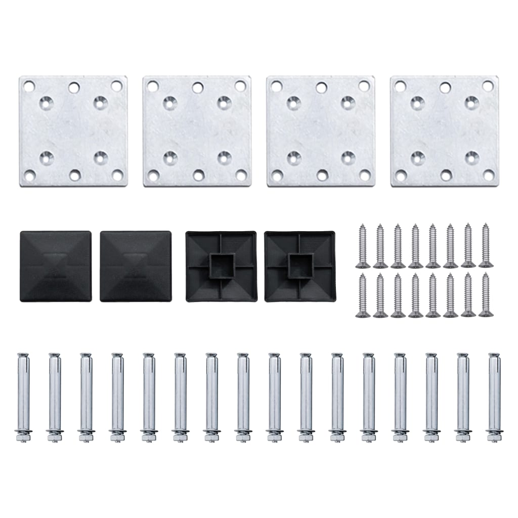 Schuttingpanelenset 526x146 cm HKC bruin 526 x 146 cm Bruin