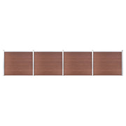 Schuttingpanelenset 699x146 cm HKC bruin