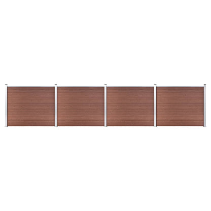 Schuttingpanelenset 699x146 cm HKC bruin 699 x 146 cm Bruin