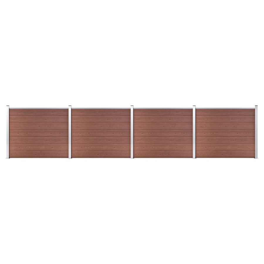 Schuttingpanelenset 699x146 cm HKC bruin 699 x 146 cm Bruin