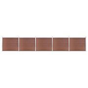 Schuttingpanelenset 872x146 cm HKC bruin