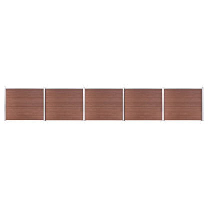 Schuttingpanelenset 872x146 cm HKC bruin 872 x 146 cm Bruin
