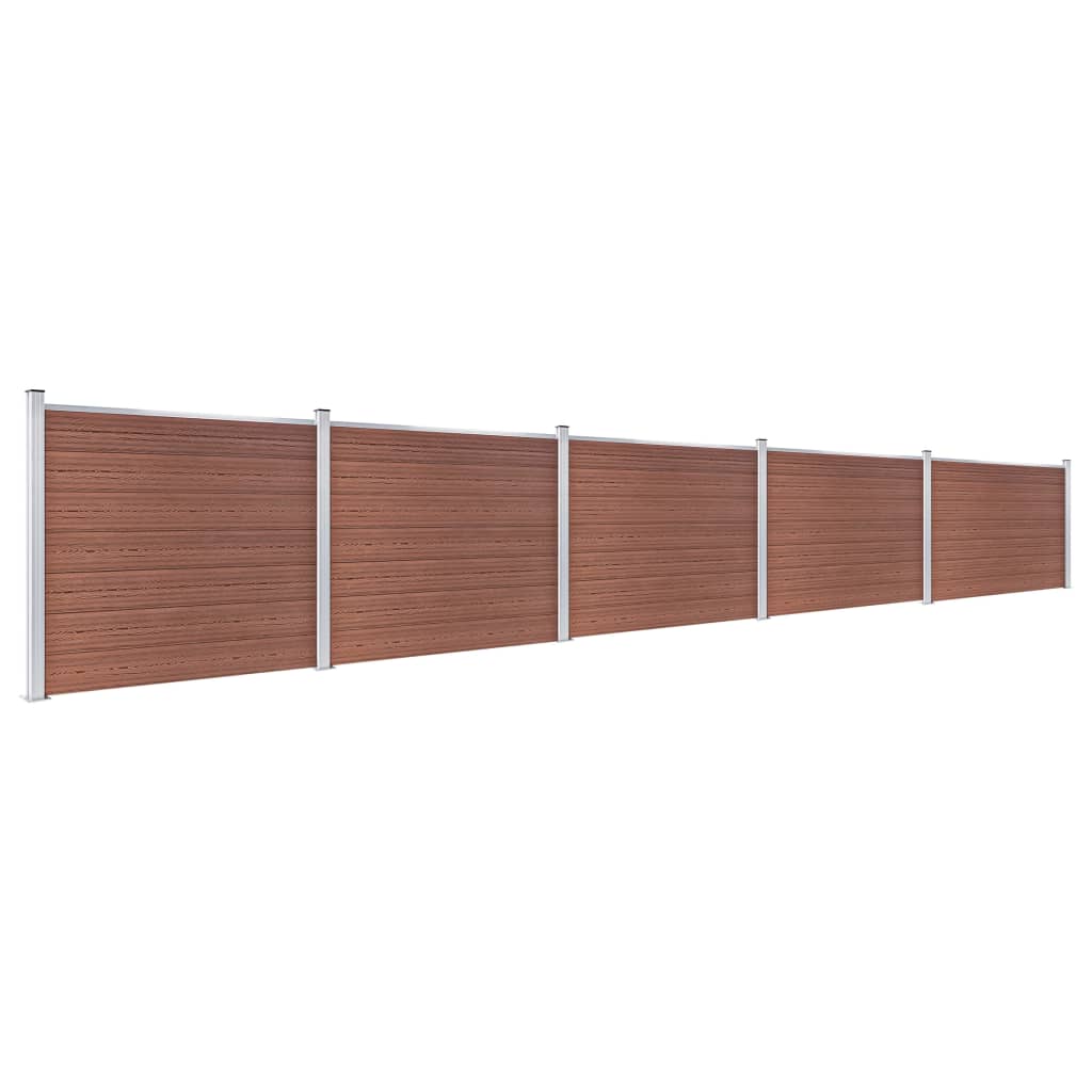 Schuttingpanelenset 872x146 cm HKC bruin 872 x 146 cm Bruin