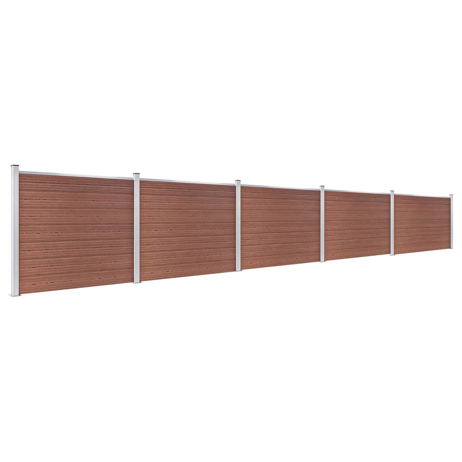 Schuttingpanelenset 872x146 cm HKC bruin 872 x 146 cm Bruin