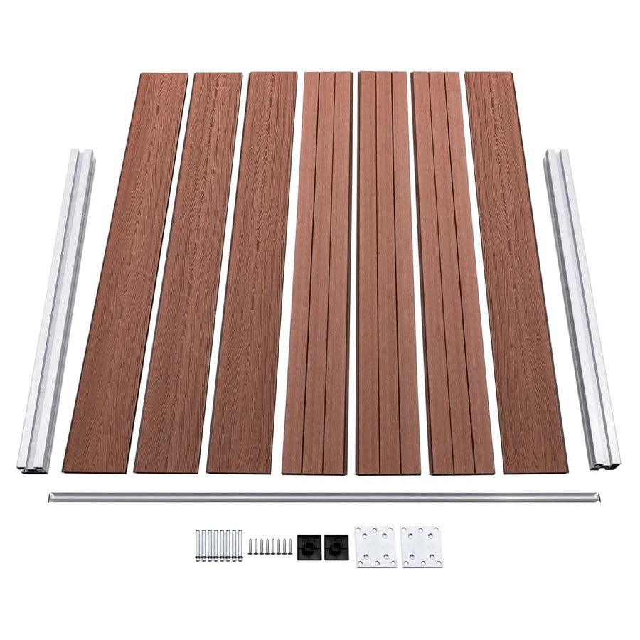 Schuttingpanelenset 872x146 cm HKC bruin 872 x 146 cm Bruin