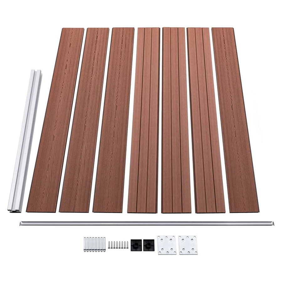 Schuttingpanelenset 872x146 cm HKC bruin 872 x 146 cm Bruin