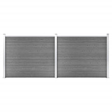 Schuttingpanelenset 353x146 cm HKC grijs 353 x 146 cm Grijs