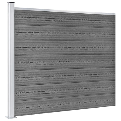 Schuttingpanelenset 353x146 cm HKC grijs 353 x 146 cm Grijs