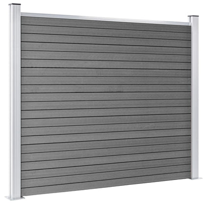 Schuttingpanelenset 353x146 cm HKC grijs 353 x 146 cm Grijs