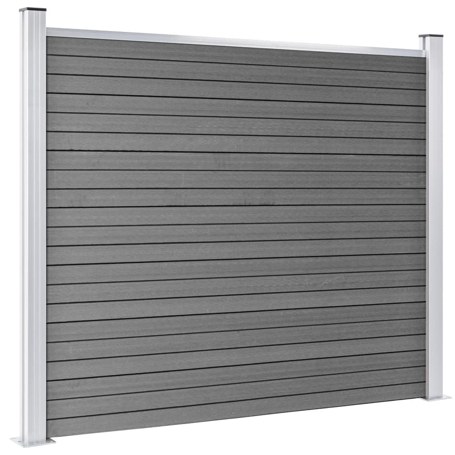 Schuttingpanelenset 353x146 cm HKC grijs 353 x 146 cm Grijs