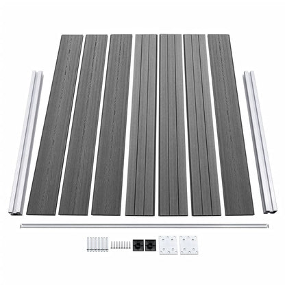 Schuttingpanelenset 353x146 cm HKC grijs 353 x 146 cm Grijs
