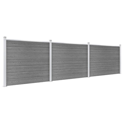 Schuttingpanelenset 526x146 cm HKC grijs 526 x 146 cm Grijs