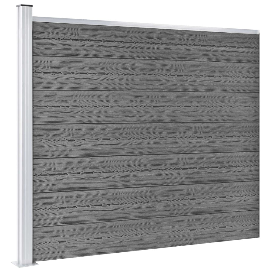 Schuttingpanelenset 526x146 cm HKC grijs 526 x 146 cm Grijs