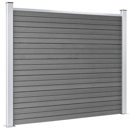 Schuttingpanelenset 526x146 cm HKC grijs 526 x 146 cm Grijs