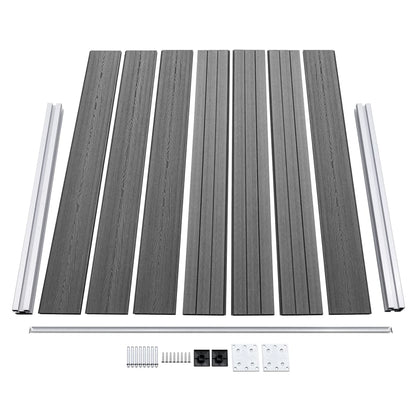 Schuttingpanelenset 526x146 cm HKC grijs 526 x 146 cm Grijs