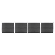 Schuttingpanelenset HKC 699x146 cm grijs