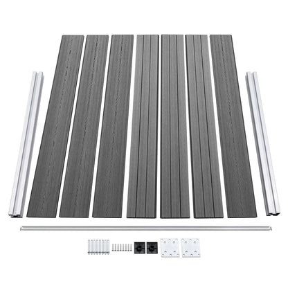 Schuttingpanelenset 699x146 cm HKC grijs 699 x 146 cm Grijs