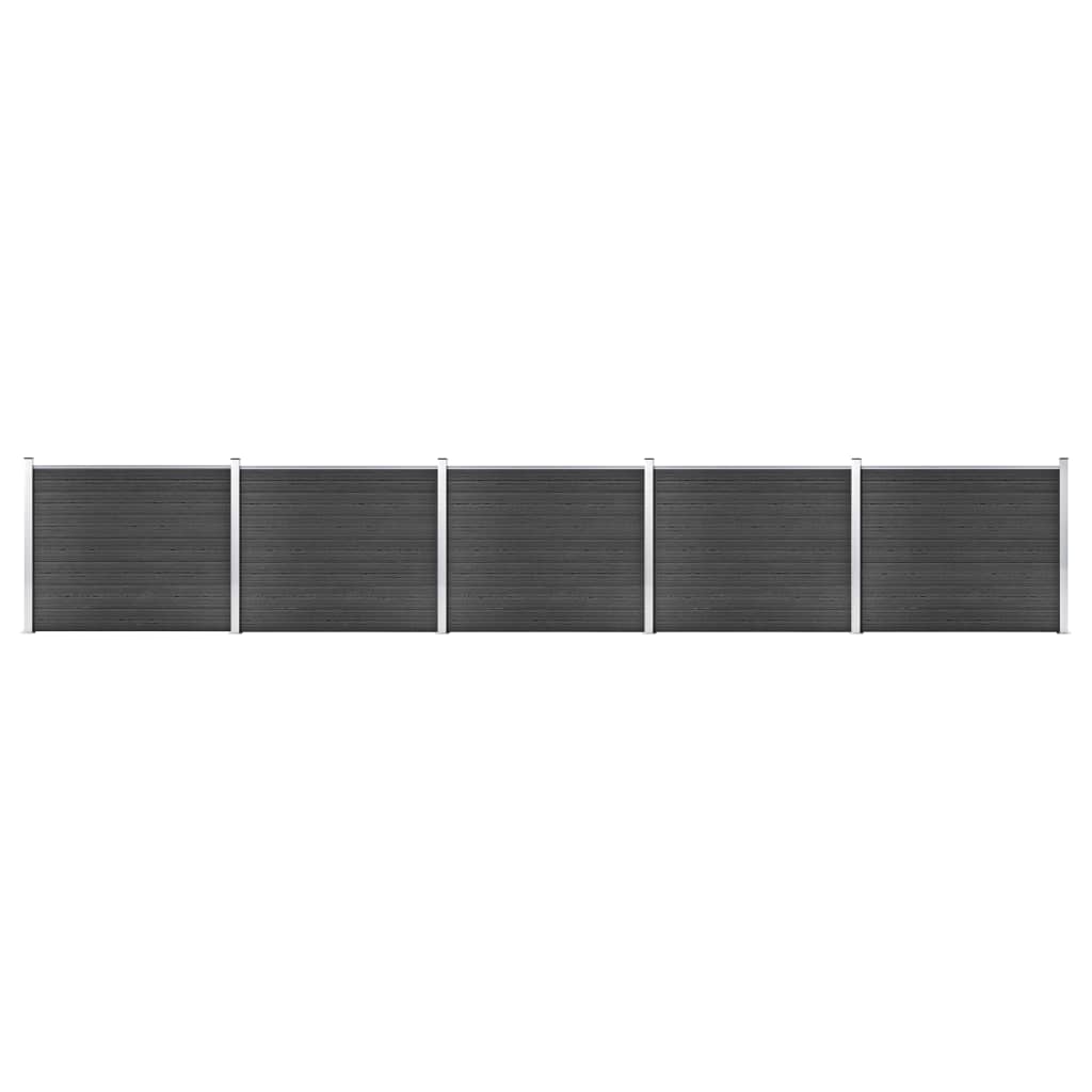 Schuttingpanelenset 872x146 cm HKC grijs 872 x 146 cm Grijs