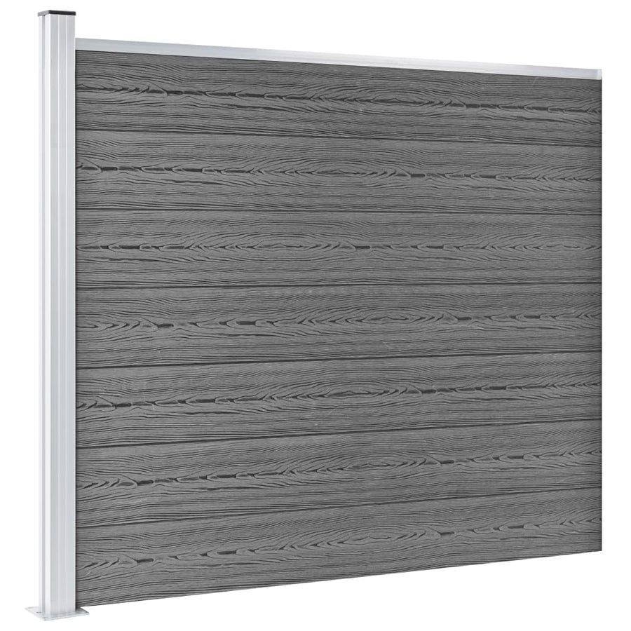 Schuttingpanelenset 872x146 cm HKC grijs 872 x 146 cm Grijs