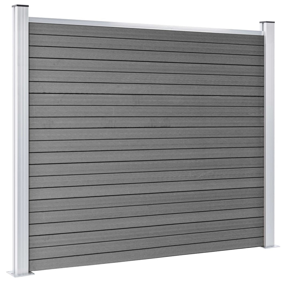Schuttingpanelenset 872x146 cm HKC grijs 872 x 146 cm Grijs