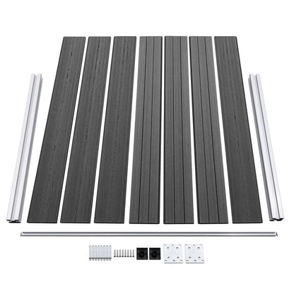 Schuttingpanelenset Hkc 353 x 146 cm Zwart