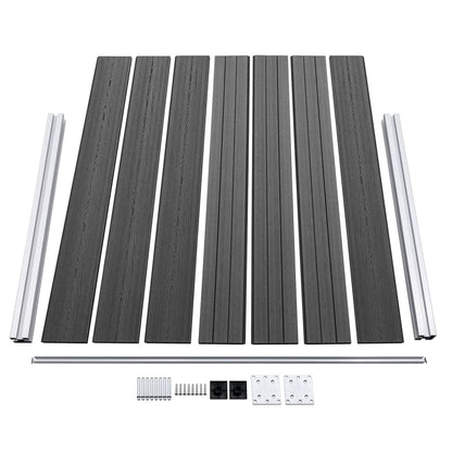 Schuttingpanelenset Hkc 699 x 146 cm Zwart