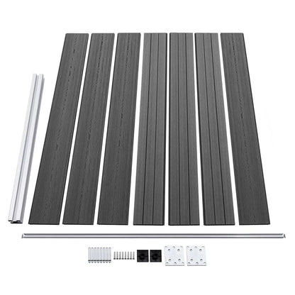 Schuttingpanelenset Hkc 872 x 146 cm Zwart