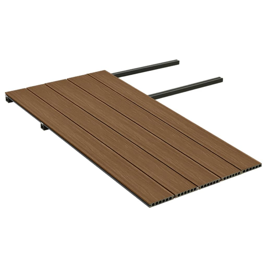 Terrasplanken Met Accessoires 0 M² 2,2 M Hkc Bruin En Grijs 10 m² 2.2 m