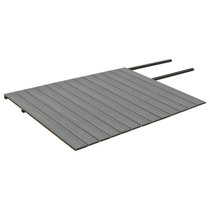 Terrasplanken met accessoires 26 m² 2,2 m HKC bruin en grijs 26 m² 2.2 m