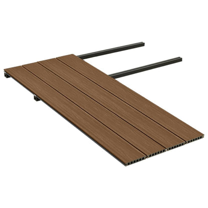 Terrasplanken Met Accessoires Hkc Bruin En Grijs 10 m² 4 m